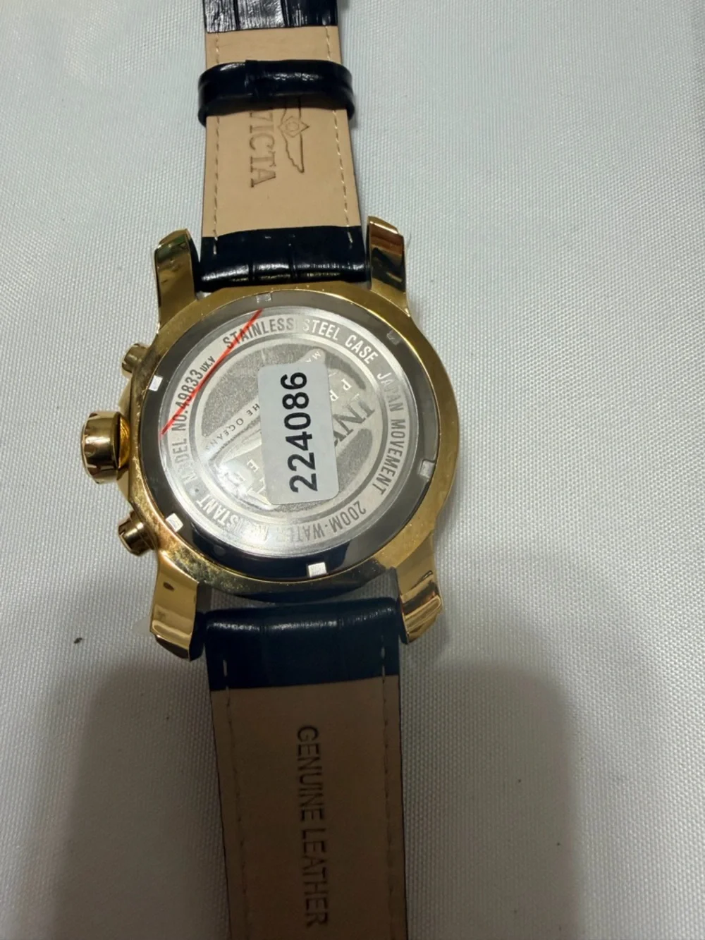 Invicta Men’s Gold and Black Chronograph Sport Watch